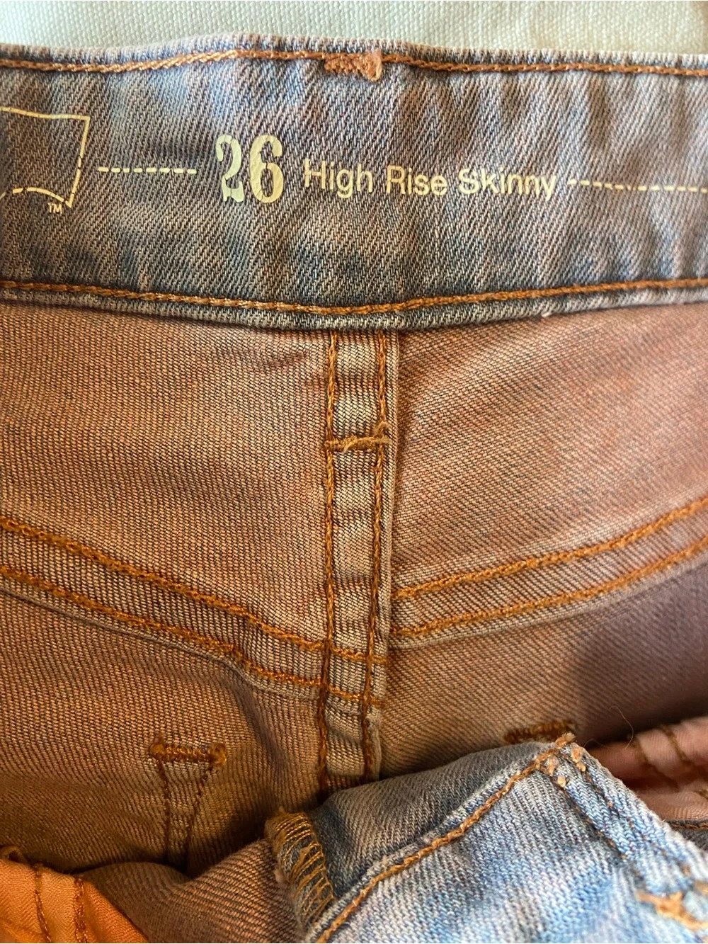 Levi’s men’s size 26 high-rise skinny jeans-grey wash-EUC